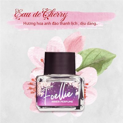 Nước Hoa Vùng Kín Foellie Tím - Hương Hoa Anh Đào Quý Phái, Khử Mùi, Cân Bằng pH - Sản Phẩm Chăm Sóc Cá Nhân Nữ