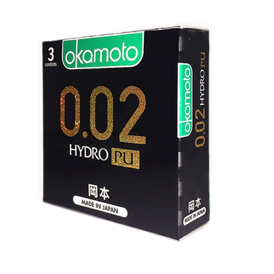 Bao Cao Su Siêu Mỏng Okamoto 0.02 Hydro PU Chính Hãng