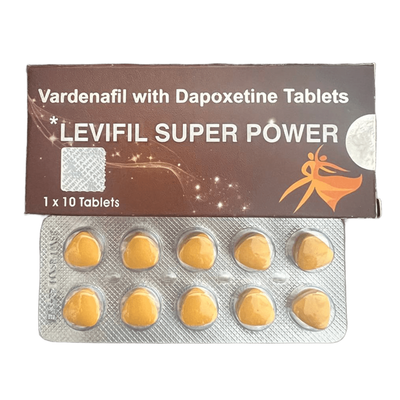 Viên Uống LEVIFIL SUPPER POWER (Vardenafill 40mg và Dapoxetinee 60mg)