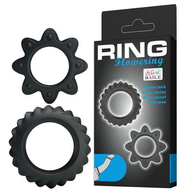 Bộ 2 Vòng Đeo Dương Vật Cockrings Flowering Giúp Nam Giới Cương Cứng Hơn