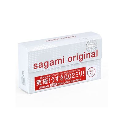 Bao cao su Sagami Original 0.02 - Siêu Mỏng - Non Latex - 100% chính hãng