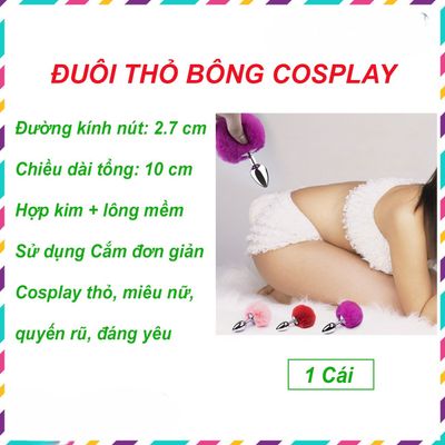 Đuôi Thỏ Y Tá Xinh Đẹp Inox Lông Mềm – Cosplay Siêu Đáng Yêu, Thăng Hoa Đam Mê