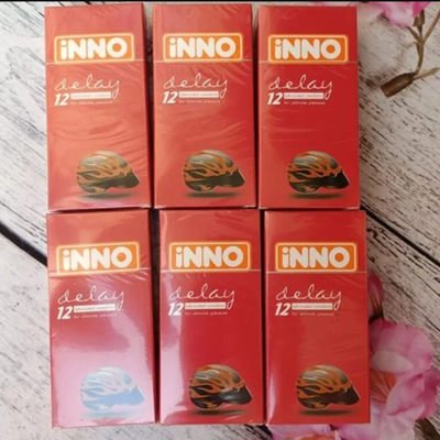 Bao Cao Su INNO DELAY Hộp 12 Cái – Kéo Dài Thời Gian, Tăng Tự Tin