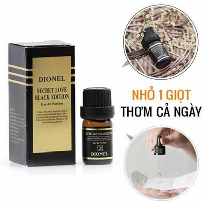 Nước Hoa Vùng Kín Dionel Secret Love Black Edition 5ml – Hương Thơm Quyến Rũ, Tự Tin Suốt Ngày