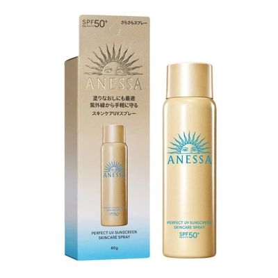 (chai 60g) Xịt Ch.ống Nắng Dưỡng Da Đa Năng Anessa Perfect UV Sunscreen Skincare Spray NA SPF50+ PA++++ Chính Hãng