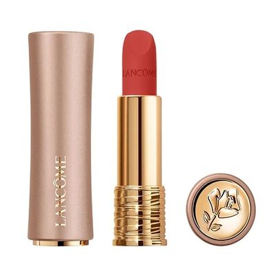 Son Lancôme L'absolu Rouge Intimatte Màu 278 Comme Un Calin Hồng Đất Ánh Cam - Đỏ Mềm Mại, Bám Màu Lâu, Chăm Sóc Môi Chính Hãng