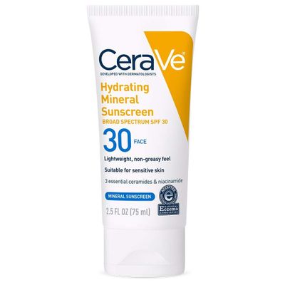 Kem Chống Nắng CeraVe Hydrating Sunscreen SPF 30 (75ml) - Chống Nắng Toàn Diện, Dưỡng Ẩm & Phù Hợp với Da Nhạy Cảm