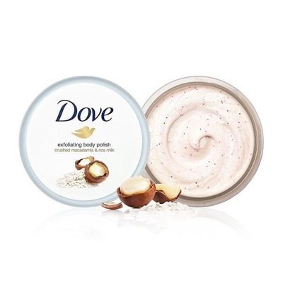 Kem tẩy tế bào chết toàn thân Dove Creme Dusch Peeling 225ml - Sản phẩm chăm sóc da mềm mịn, sáng khỏe, chính hãng Đức