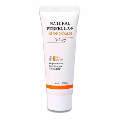 Kem Chống Nắng Dr.Lady Natural Perfection Suncream SPF 50+ - Bảo Vệ Da Tối Ưu, Nâng Tone Tươi Tắn, Duy Trì Ẩm Mượt 60ml