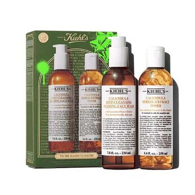 Set Chăm Sóc Da Kiehl's Tis The Season To Soothe Gift Set - Sữa Rửa Mặt 230ml & Toner 250ml - Quà Tặng Làm Đẹp Hoàn Hảo