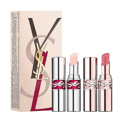 Set Son Dưỡng YSL Loveshine Chính Hãng - Combo 02 Candy Glaze & 44B Candy Glow - Son Môi Dưỡng Ẩm Sang Trọng, Thời Trang