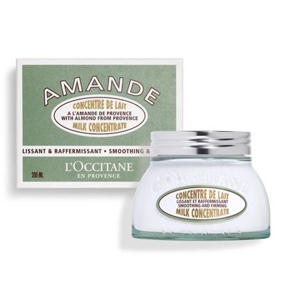 Kem Dưỡng Thể L'Occitane Almond Milk Concentrate 200ml - Dưỡng Ẩm & Làm Mềm Da, Hương Hạnh Nhân Tự Nhiên, Chất Lượng Pháp