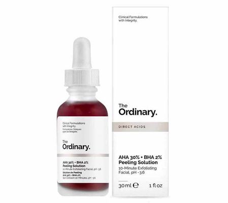 Tẩy Da Chết Hóa Học The Ordinary AHA 30% + BHA 2% Peeling Solution 30ml - Giúp Da Sáng Khỏe Mịn Màng, Ngăn Ngừa Mụn Chính Hãng