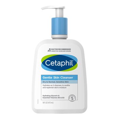 Sữa Rửa Mặt Cetaphil Gentle Skin Cleanser 473ml - Dành Cho Mọi Loại Da, Làm Sạch Sâu & Giữ Ẩm Tốt, Sản Phẩm Chính Hãng