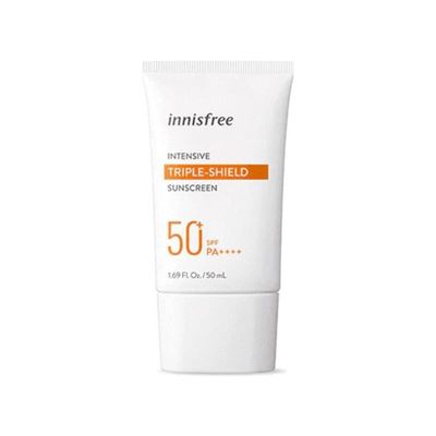 Kem Chống Nắng Innisfree Triple Shield SPF 50 - Bảo Vệ Da, Cấp Ẩm, Chống Nước, Dung Tích 50ml, Phù Hợp Mọi Loại Da