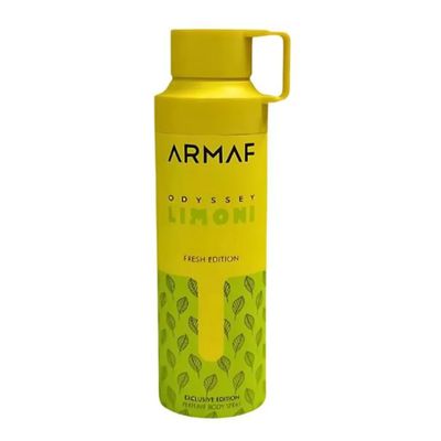Xịt Thơm Toàn Thân Armaf Odyssey Limoni Fresh Edition 200ml - Hương Thơm Tươi Mát, Thích Hợp Cho Nam Nữ, Dùng Hàng Ngày