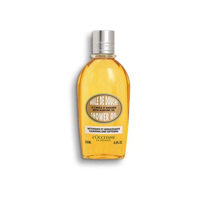 Sữa Tắm L'Occitane Almond Shower Oil 250ml - Dưỡng ẩm, Làm mềm da với chiết xuất hạnh nhân tự nhiên, Thích hợp cho mọi loại da