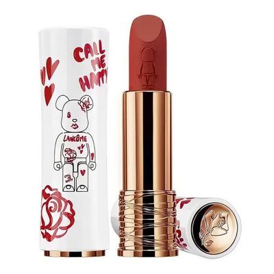 Son Lancôme Bearbrick 299 French Cashmere - Phiên Bản Giới Hạn Đỏ Gạch Cao Cấp Dưỡng Ẩm - Thỏi Son Sang Trọng Chính Hãng