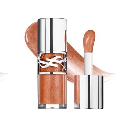 Son Bóng Yves Saint Laurent YSL Love Shine Plumping Oil Gloss Màu 5 Cam Đất 6ml - Son Dưỡng Môi Tăng Độ Bóng, Chính Hãng