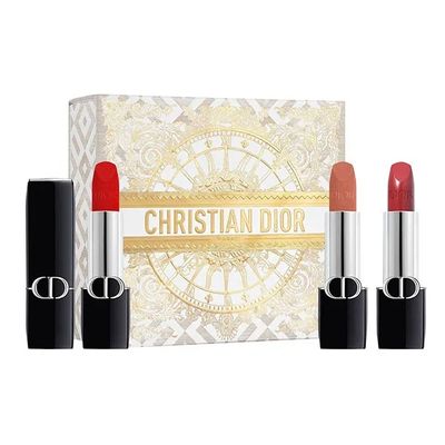 Bộ 3 Son Mini Dior Rouge Lipstick - Màu 720 Hồng Đất, 200 Nâu Đất, 999 Đỏ Thuần - Chính Hãng, Sang Trọng, Dễ Dùng, Quà Tặng Tuyệt Vời
