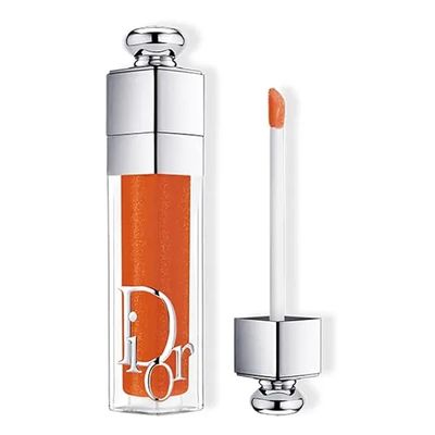 Son Dưỡng Môi Dior Addict Lip Maximizer 021 Shimmer Tangerine 6ml - Son Dưỡng Chống Oxy Hóa, Màu Cam Cháy Quyến Rũ Chính Hãng