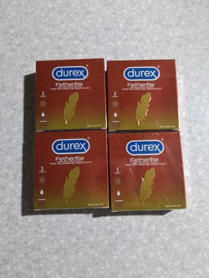 Combo 4 hộp Bao cao su durex hộp 3 cái siêu mỏng , che tên sản phẩm 