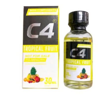 Popper C4 Tropical Fruit 30ml Hương Thơm Trái Cây Chính Hãng Nhập Khẩu Mỹ, Cực Mạnh,Phê Tới Não, Che Tên 