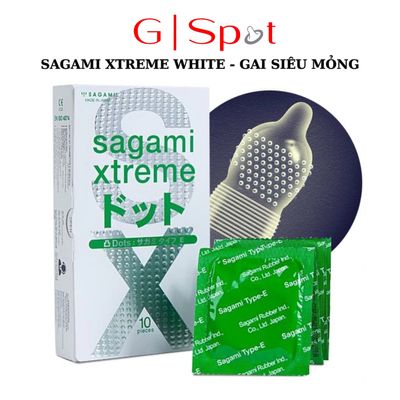 Bao Cao Su Sagami Xtreme White Gai Siêu Mỏng - Hộp 10 cái