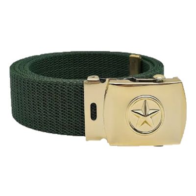 Thắt Lưng Vải Dù Bộ Đội TCHC - Mặt Thép In Hình Ngôi Sao 5 Cánh, Dây Nịt Bền Bỉ Đặc Trưng Quân Đội, Màu Xanh Rêu