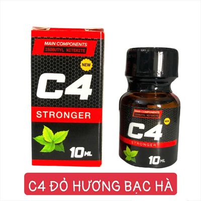 Popper C4 10ml Hương Bạc Hà, Hàng Sin Chính Hãng, Che Tên 