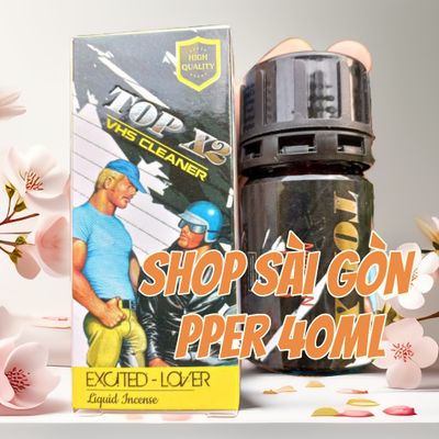Chai hít Popper 40ml, USA Hàng Chính Hãng, Cực Mạnh, Phê Lâu Che Tên 