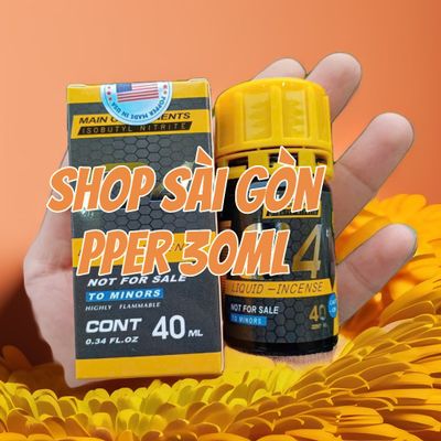 Chai hít Popper 40ml, hàng chính hãng, cực mạnh, phê lâu,che tên 