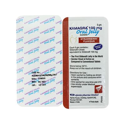 Thạch trái cây Kamagraa 100mg Oral Jelly - Lẻ 1 Gói