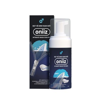 Bọt Vệ Sinh Nam Giới Oniiz Hương Classical 100ml - Dung Dịch Vệ Sinh Tạo Bọt, Chăm Sóc Nhạy Cảm, Tươi Mát, Thoải Mái Suốt Ngày