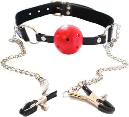Dụng Cụ Bịt Miệng Có Bóng và Kẹp Đầu Ti 622523