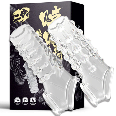 Bao Cao Su Đôn Khúc Giữa Silicone Có Quai Đeo Shi Niuniu Trong Suốt Gân Bi