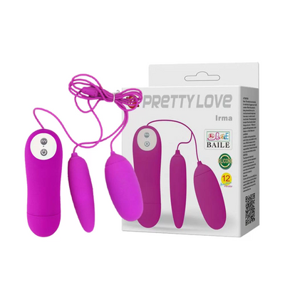 Trứng Rung Mini Cao Cấp 2 Đầu Pretty Love Irma Baile 12 Chế Độ 656913