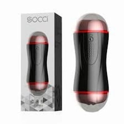 Âm đạo giả rung silicone mềm Socci