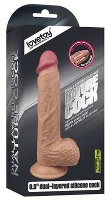 Dương vật giả dính tường cao cấp 8.5” Lovetoy Nature Cock