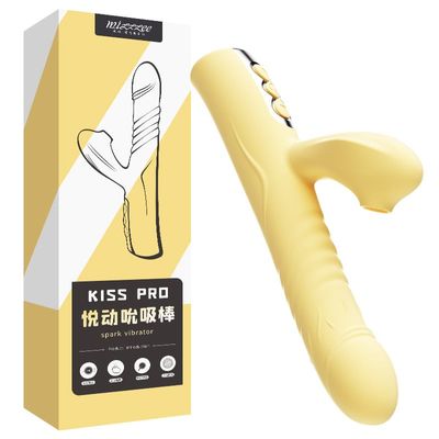 Dương vật giả cao cấp, xoay đầu, rung, hút Mizz Zee Kiss Pro