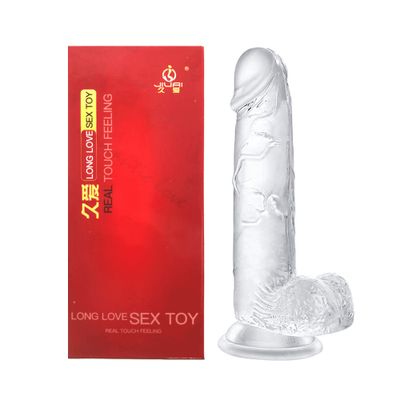 Dương vật giả dính tường trong suốt siêu mềm dẻo Jiuai