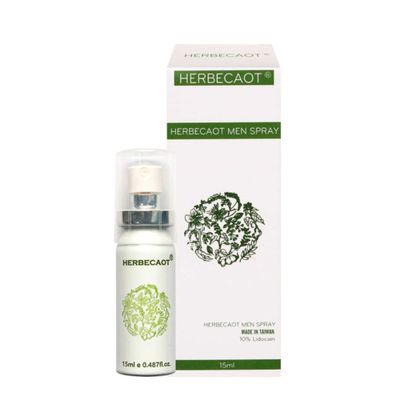 Chai xịt kéo dài thời gian Herbecaot Đài Loan 15ml