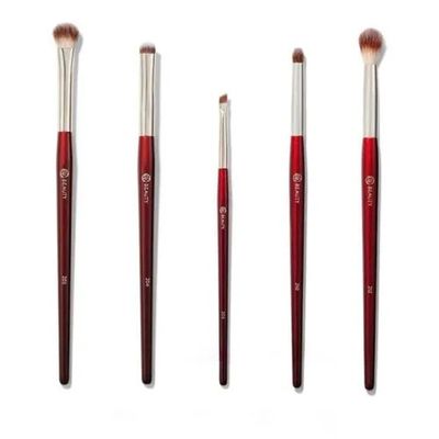 (Bộ 5 Cây) Bộ Cọ Trang Điểm BK Beauty Glam Eye Bundle Màu Đỏ 5 Cây Màu Đỏ Chính Hãng