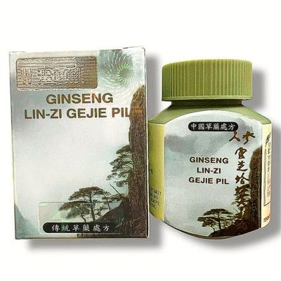 (Hộp 30 Viên) Viên uống tăng cân Ginseng Lin-Zi Gejie Pil - Nhân sâm linh chi tắc kè đại bổ hoàn - tăng cường sức khỏe chính hãng