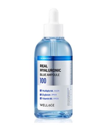 (Chai 75ml) Serum Cấp Nước Wellage Real Hyaluronic Blue Ampoule 100 - Dưỡng Ẩm Chuyên Sâu, Phù Hợp Với Mọi Loại Da Chính Hãng