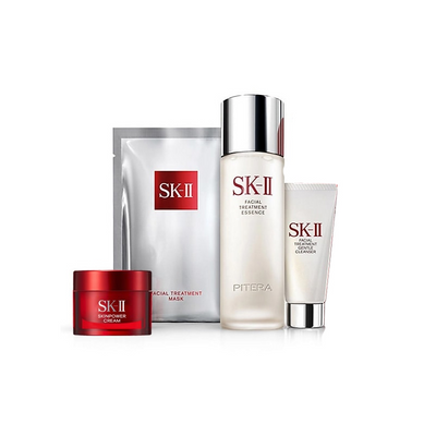 (4 Món) Set Dưỡng Da Ngăn Ngừa Lão Hóa SK-II Pitera Bestseller Trial Kit Chính Hãng