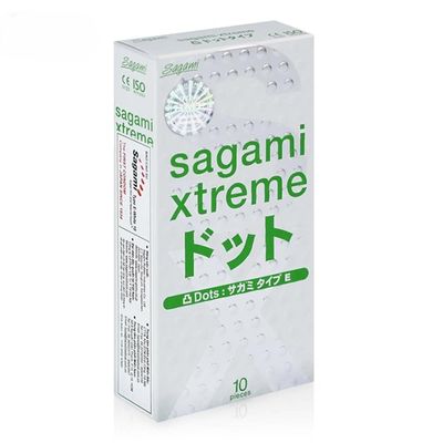 Bao Cao Su Sagami Xtreme Dot Hộp 10 Chiếc - Siêu Mỏng, Hệ Gai Gân Kích Thích Tột Đỉnh