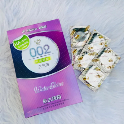 Bao Cao Su HA New 002 Water Lotus Hộp 100 Chiếc - Siêu Nhiều Gel Gấp 80 Lần, Hương Trái Cây Tươi Mới