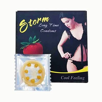 (Hộp 1 Cái) Bao Cao Su Storm 7 Bi To Dành cho nam giới chính hãng