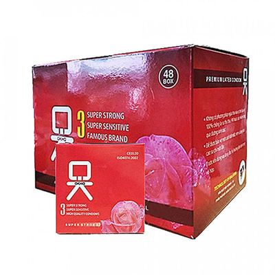(Hộp 144 Cái) Bao Cao Su Ok Hương Hoa Hồng Hộp Lớn Cho Gia Đình, Khách Sạn, Nhà Nghỉ Chính hãng
